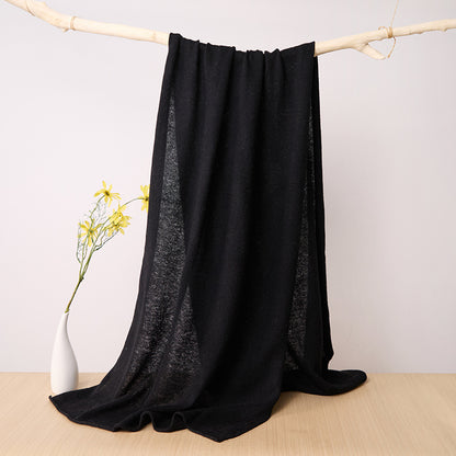 Classic Black Oversized Shawl Scarf